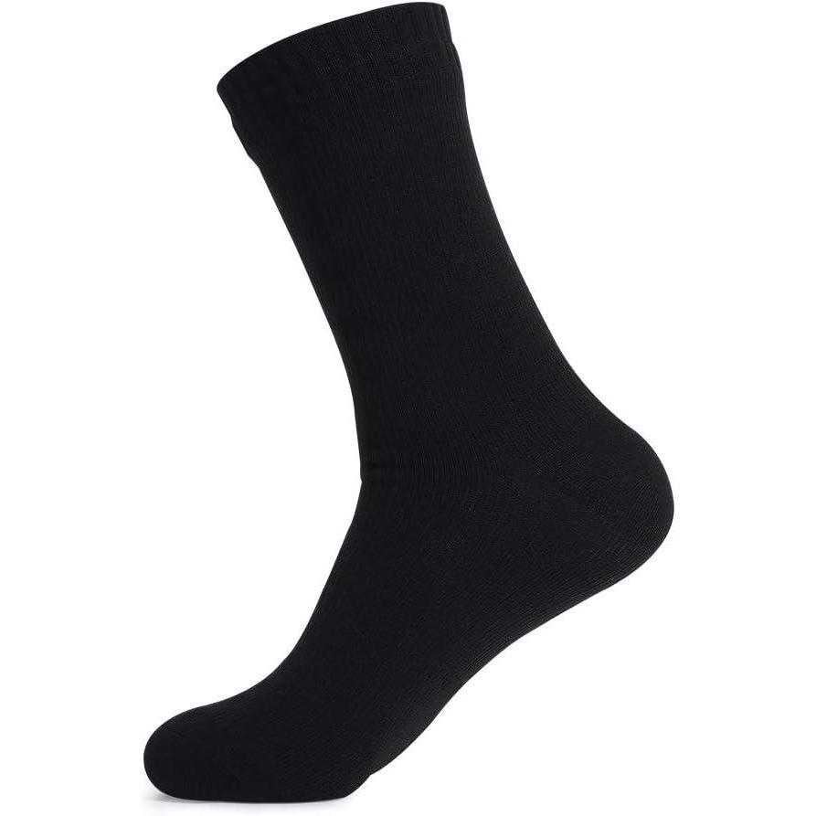 image:imageChaussettes impermables pour homme et femme pour les activits de plein air 100 impermables respirantes coupevent parfaites pour le cyclisme la randonne laviron la pche leNoir