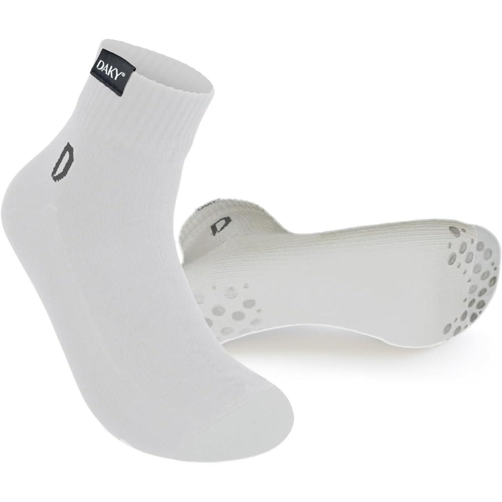 image:imageDAKY Chaussettes hautes Tawafeez Plus noires  Chaussettes antidrapantes haute performance en plein air  Kit de sport tanche pour chaque activit  Conforme  la norme WuduBlanc