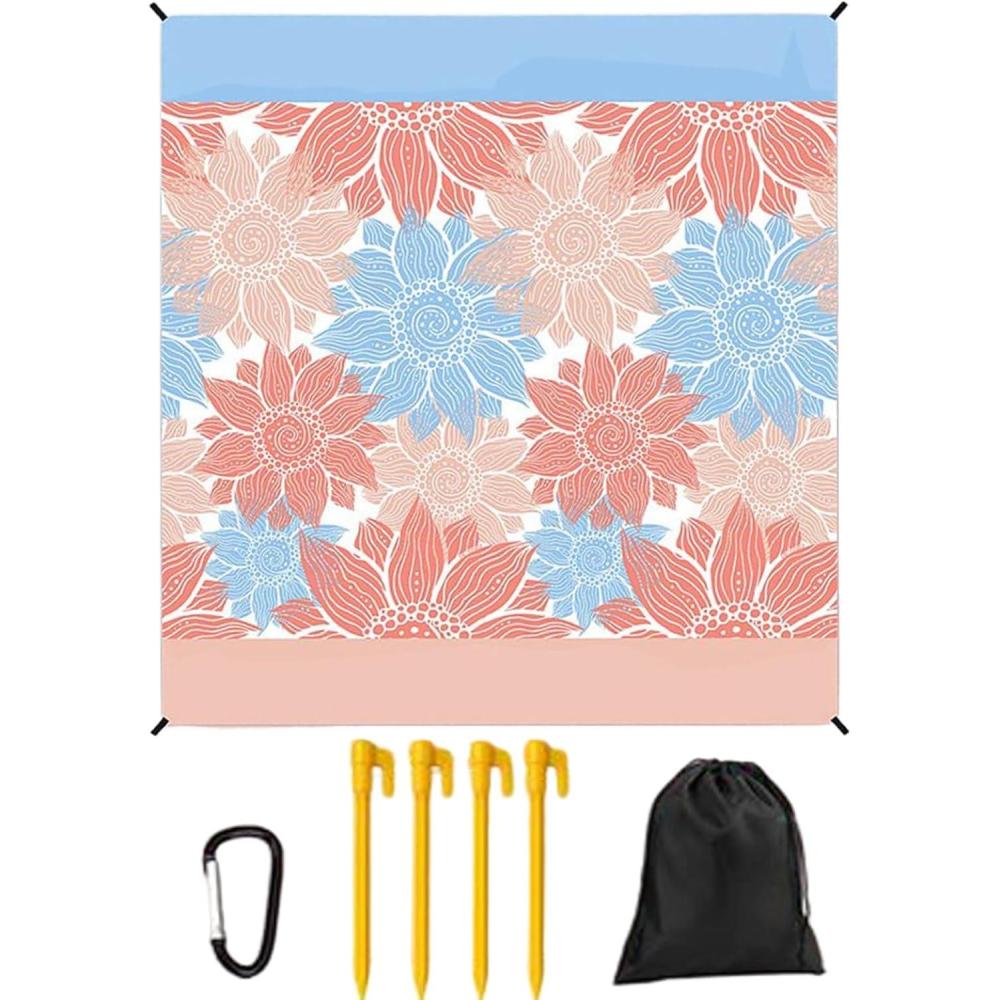 image:imageGnrique Couverture de PiqueNique  Tapis de PiqueNique Impermable pour Extrieur  Tapis Pliable Portable pour Camping Voyage Parc Jardin et Yoga en Plein Air