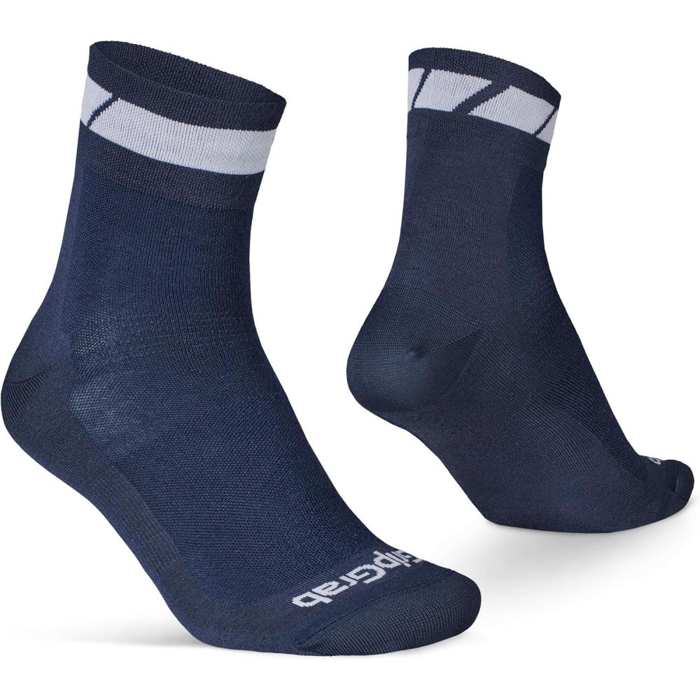 image:imageGripGrab Chaussettes t de Cyclisme Coupe Classic Regular Lot de 1 et 3 Paires de Chaussettes Vlo de Course VTTBleu Marine