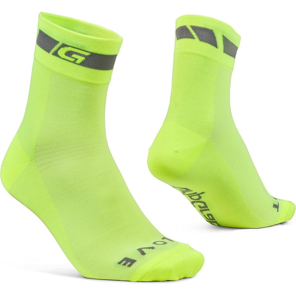 image:imageGripGrab Chaussettes t de Cyclisme Coupe Classic Regular Lot de 1 et 3 Paires de Chaussettes Vlo de Course VTTJaune Fluo 1 Paire