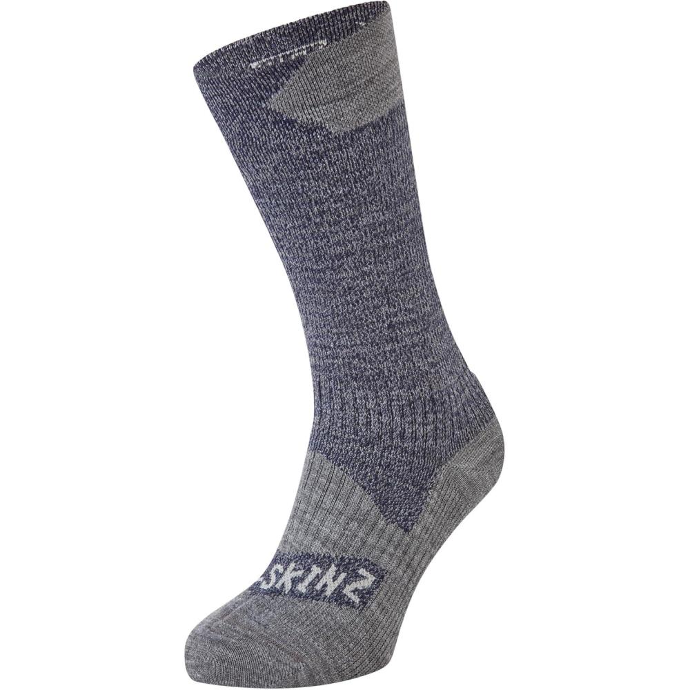 image:imageSEALSKINZ unisexe chaussette impermable de taille moyenneBleu marinegris