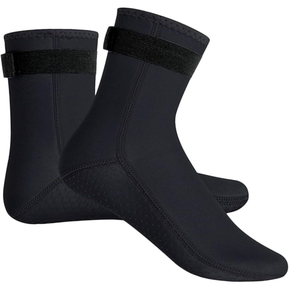 image:imageYARNOW Chaussettes de Bain dhiver Chaussette Neoprene Chaussette impermable Doigt de Pied Thermique quipage Noir Jouer  la Plage Chaussettes Chaussette de Natation Noprne385
