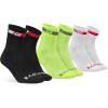 Noir/Blanc/Jaune Fluo - 3 Paires