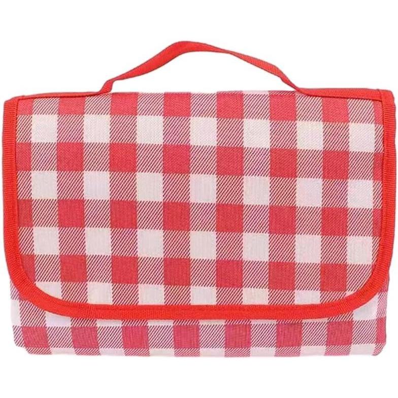image:imageCouverture de plage impermable de poche tapis de camping matelas portable tapis de piquenique tapis de plage pour lextrieurPetite Grille Rouge