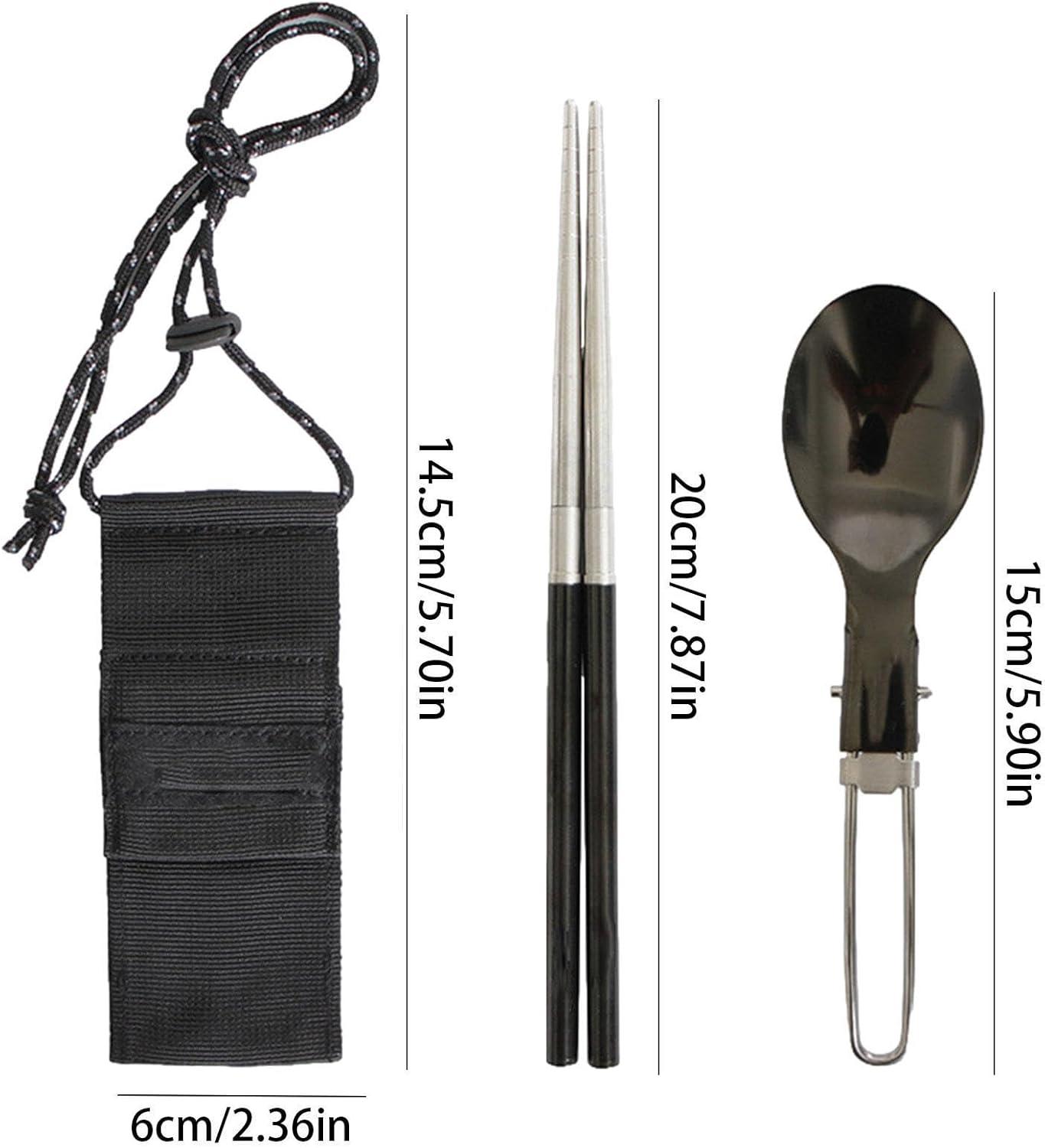 image:imageCamping Eating Ustensiles Travel Camping Couvertures Couvoirs Ustensiles de cuisson pliables de poche Fournitures touristiques multifonctionnelles pour les voyages en plein air pliants