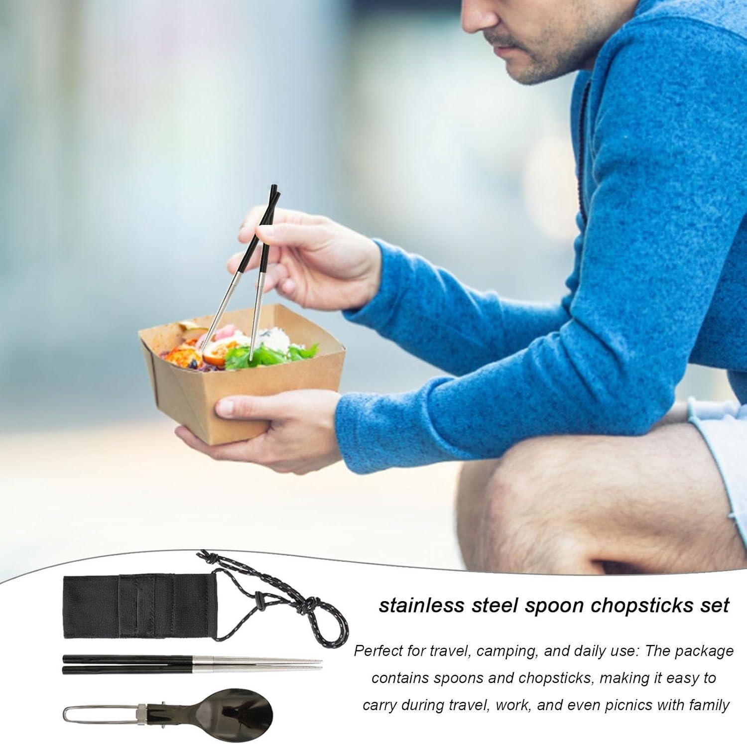 image:imageCamping Eating Ustensiles Travel Camping Couvertures Couvoirs Ustensiles de cuisson pliables de poche Fournitures touristiques multifonctionnelles pour les voyages en plein air pliants