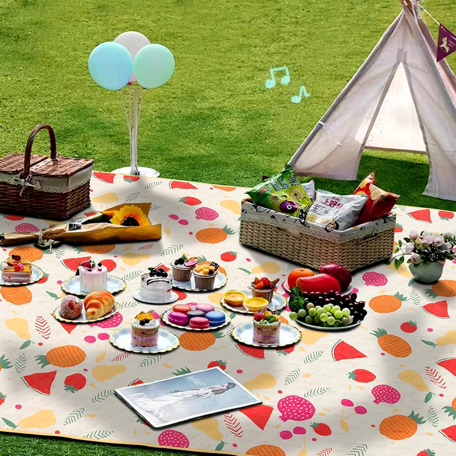 image:imageCouverture de camping en plein air couverture impermable et antisable portable et pliable tapis extra large avec dos impermable idale pour le camping lextrieur les voyages la