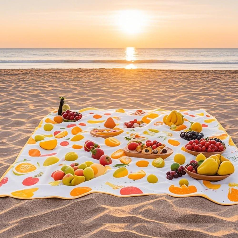image:imageCouverture de camping en plein air couverture impermable et antisable portable et pliable tapis extra large avec dos impermable idale pour le camping lextrieur les voyages la