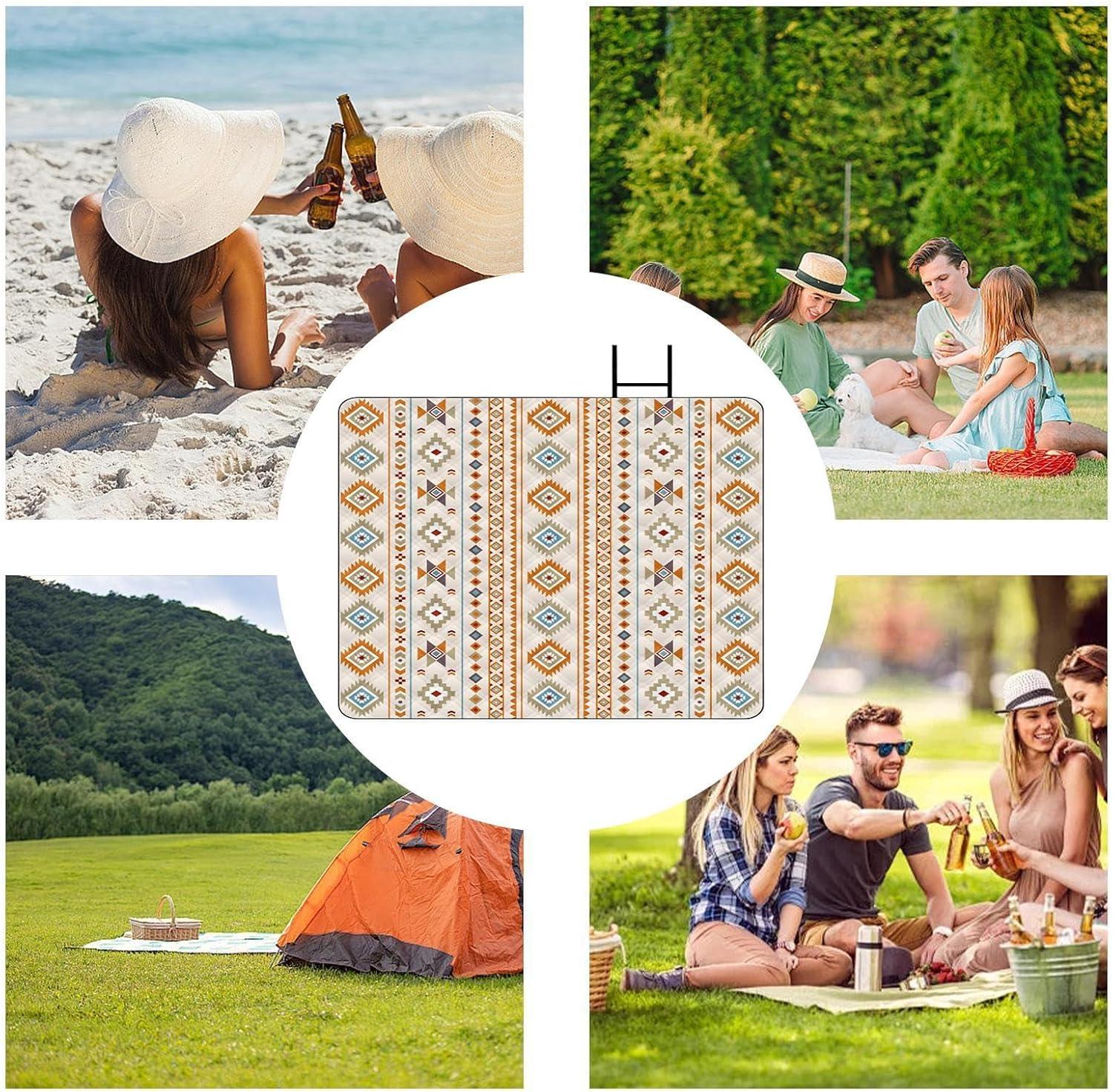 image:imageCouverture de piquenique pliable Couverture de piquenique impermable Antihumidit rsistant aux intempries Schage rapide Lavable Tapis pour camping randonne voyage activits de