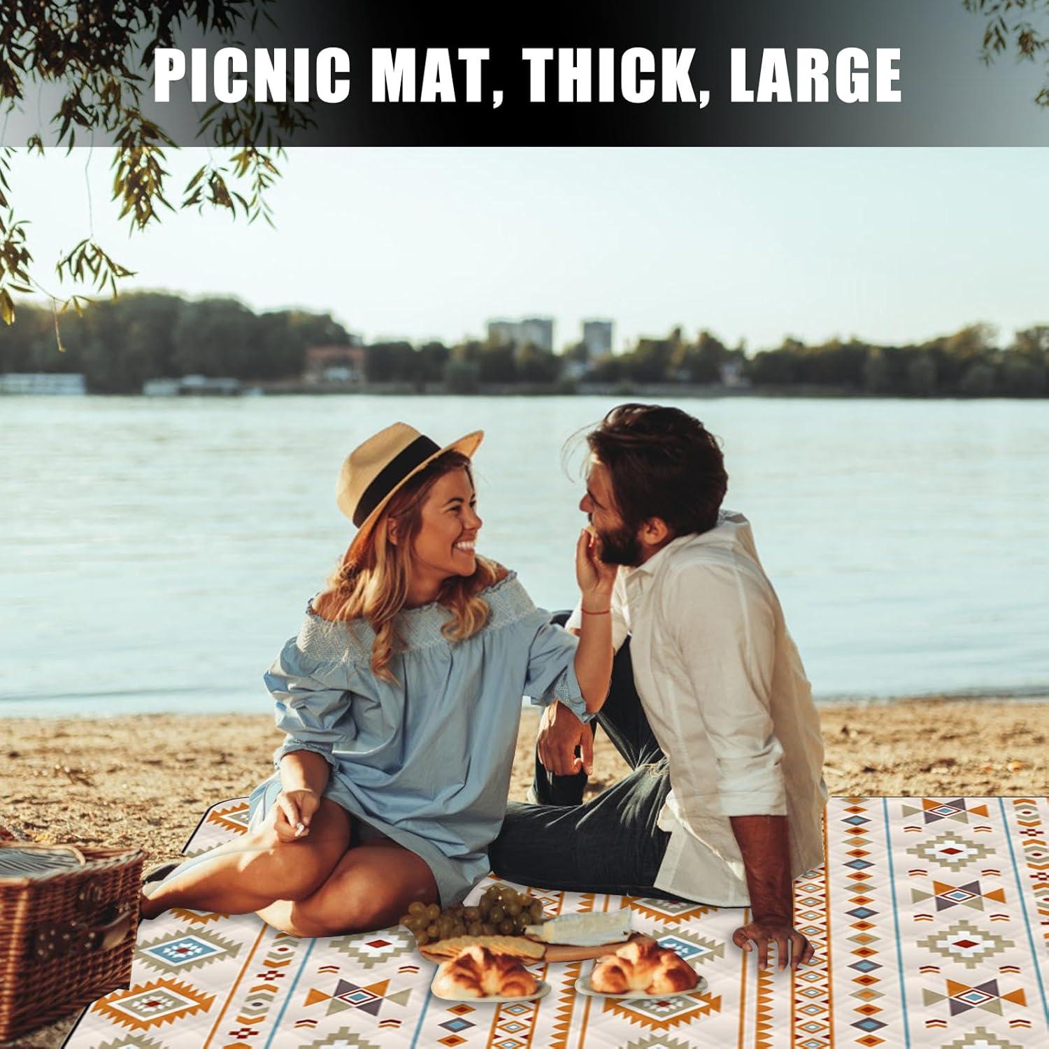 image:imageCouverture de piquenique pliable Couverture de piquenique impermable Antihumidit rsistant aux intempries Schage rapide Lavable Tapis pour camping randonne voyage activits de