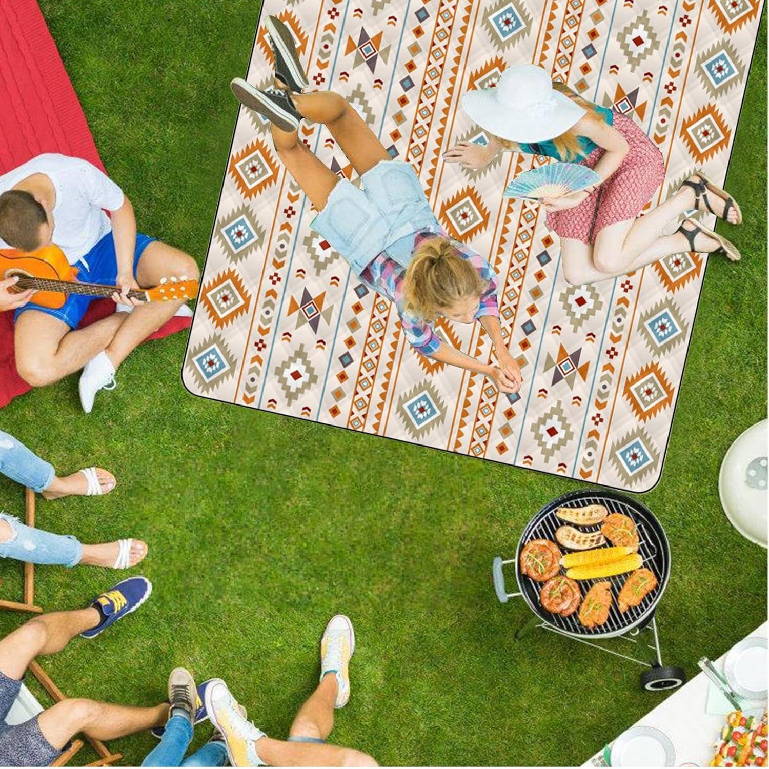 image:imageCouverture de piquenique pliable Couverture de piquenique impermable Antihumidit rsistant aux intempries Schage rapide Lavable Tapis pour camping randonne voyage activits de