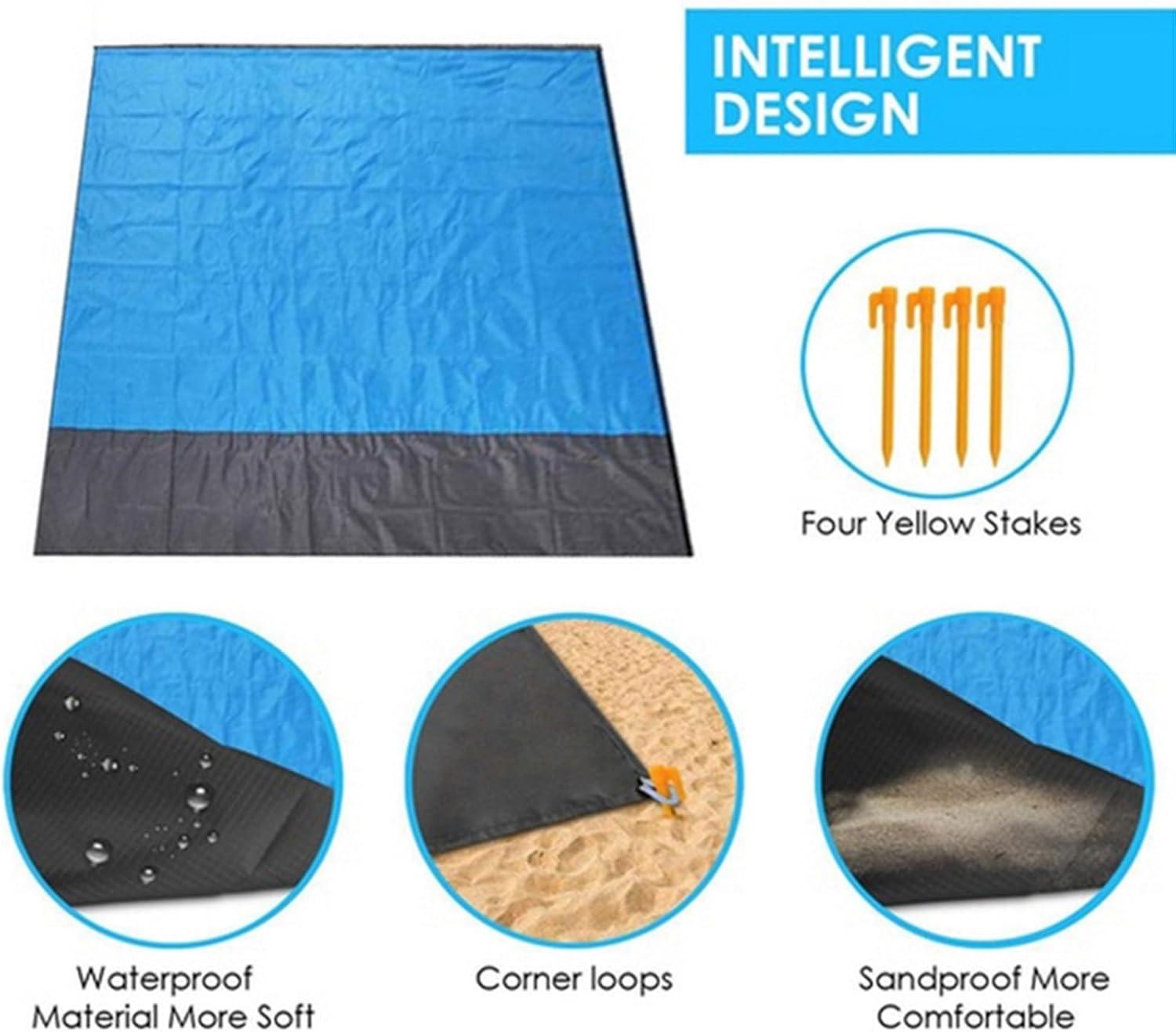 image:imageTapis de PiqueNique Impermable Couverture Extrieure Lgre et Impermable Couverture Pliable Portable pour la Randonne Voyage Camping Festival Plage Pelouse Terrasse Jardin Parking