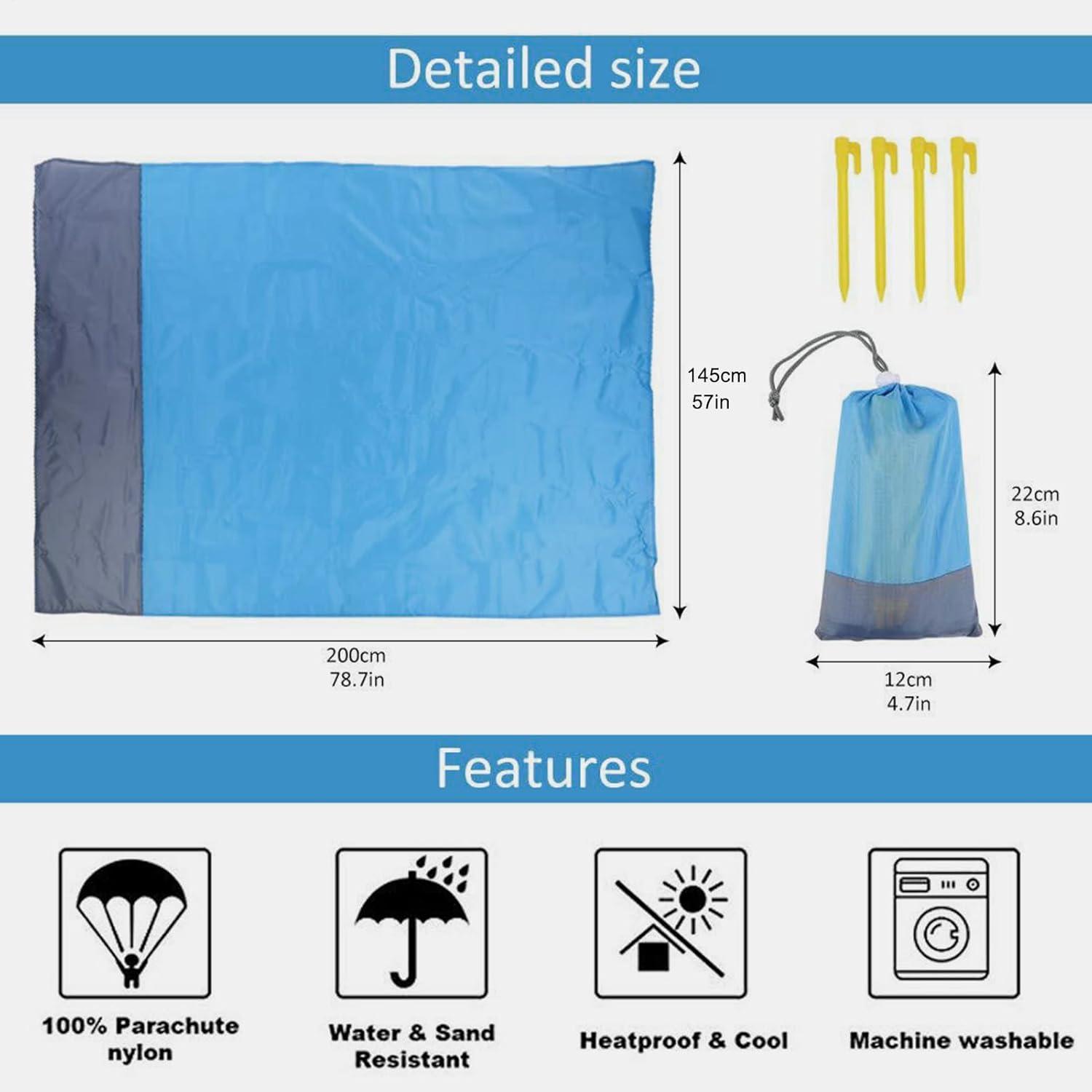 image:imageTapis de PiqueNique Impermable Couverture Extrieure Lgre et Impermable Couverture Pliable Portable pour la Randonne Voyage Camping Festival Plage Pelouse Terrasse Jardin Parking