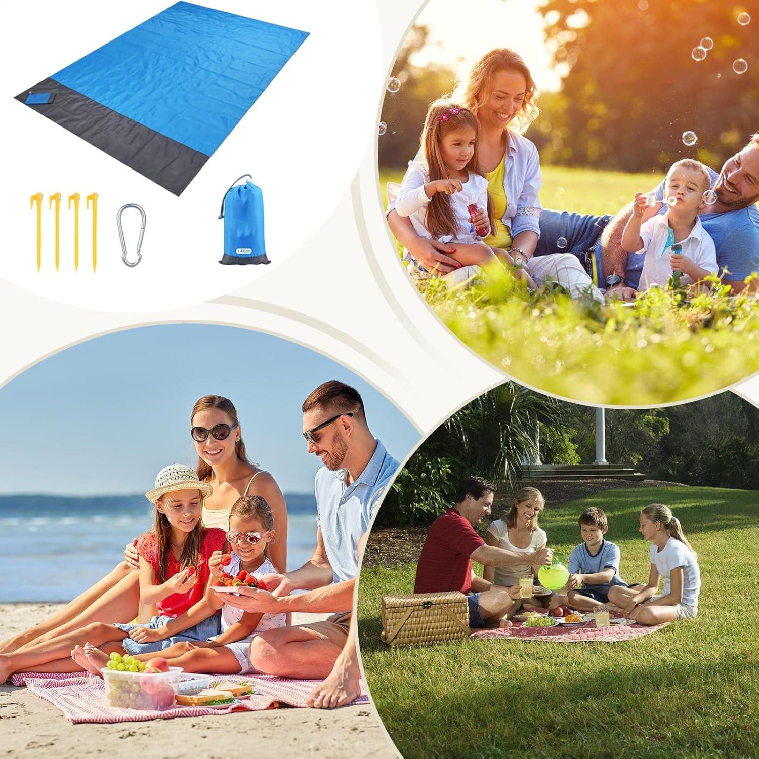 image:imageTapis de PiqueNique Impermable Couverture Extrieure Lgre et Impermable Couverture Pliable Portable pour la Randonne Voyage Camping Festival Plage Pelouse Terrasse Jardin Parking