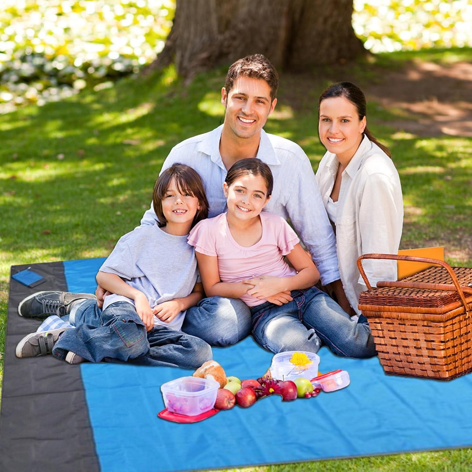 image:imageTapis de PiqueNique Impermable Couverture Extrieure Lgre et Impermable Couverture Pliable Portable pour la Randonne Voyage Camping Festival Plage Pelouse Terrasse Jardin Parking