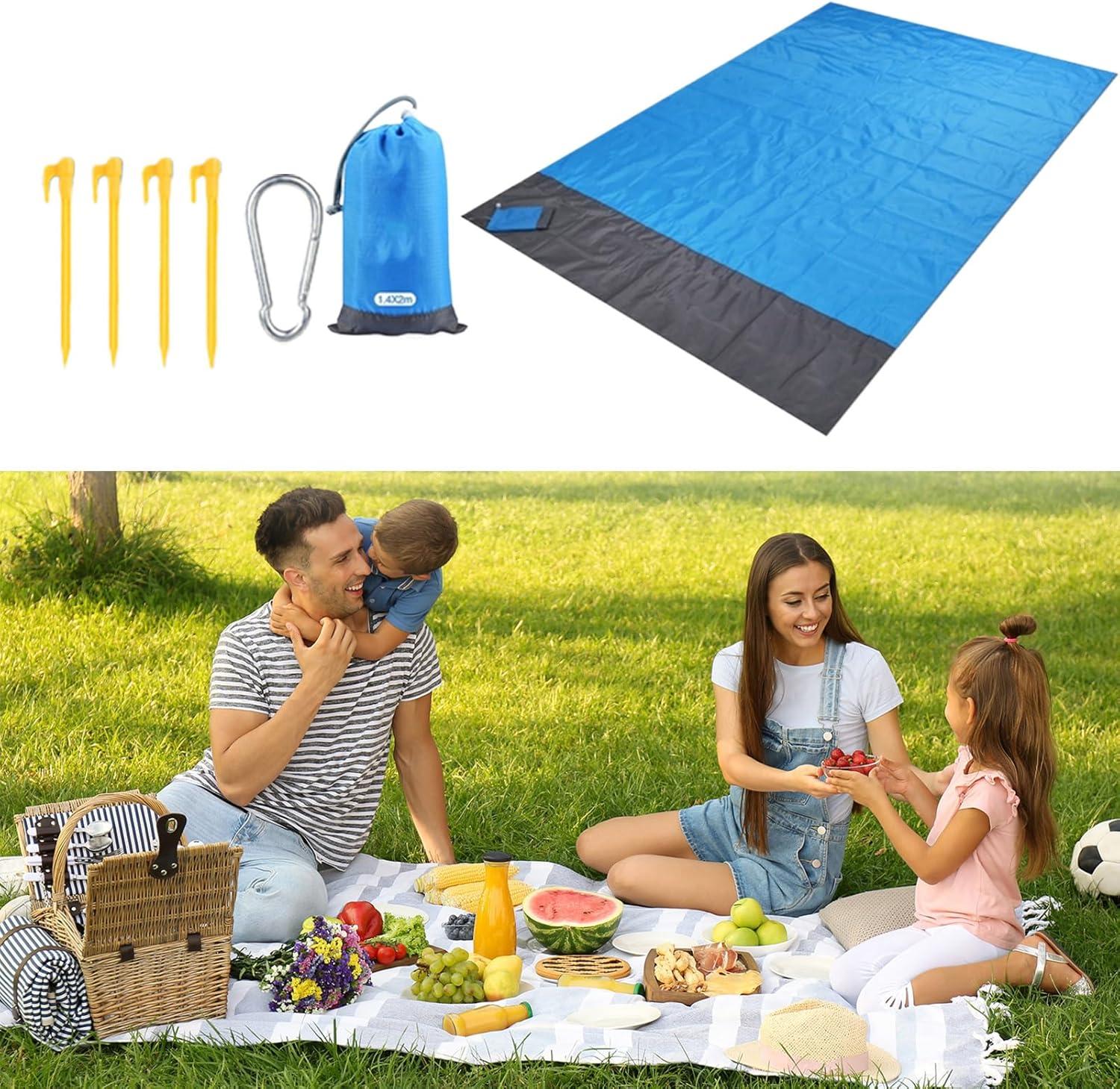 image:imageTapis de PiqueNique Impermable Couverture Extrieure Lgre et Impermable Couverture Pliable Portable pour la Randonne Voyage Camping Festival Plage Pelouse Terrasse Jardin Parking