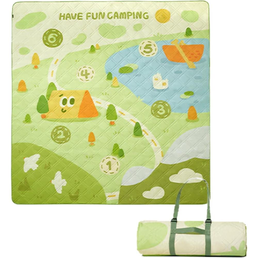 image:imageCouverture de piquenique  Pliable et lavable en machine Tapis de piquenique design terrain de jeu pour jardin parc camping salon pelouse stade de festivalE