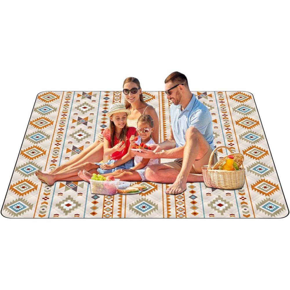 image:imageCouverture de piquenique pliable Couverture de piquenique impermable Antihumidit rsistant aux intempries Schage rapide Lavable Tapis pour camping randonne voyage activits de