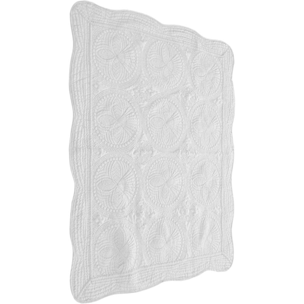 image:imageCouverture pour Bb Couverture de Puriculture en Coton Gaufr Lavable en Machine et Pliable dEmmaillotage pour Poussette Sige Auto Avion PiqueNique Camping BerceauBlanc
