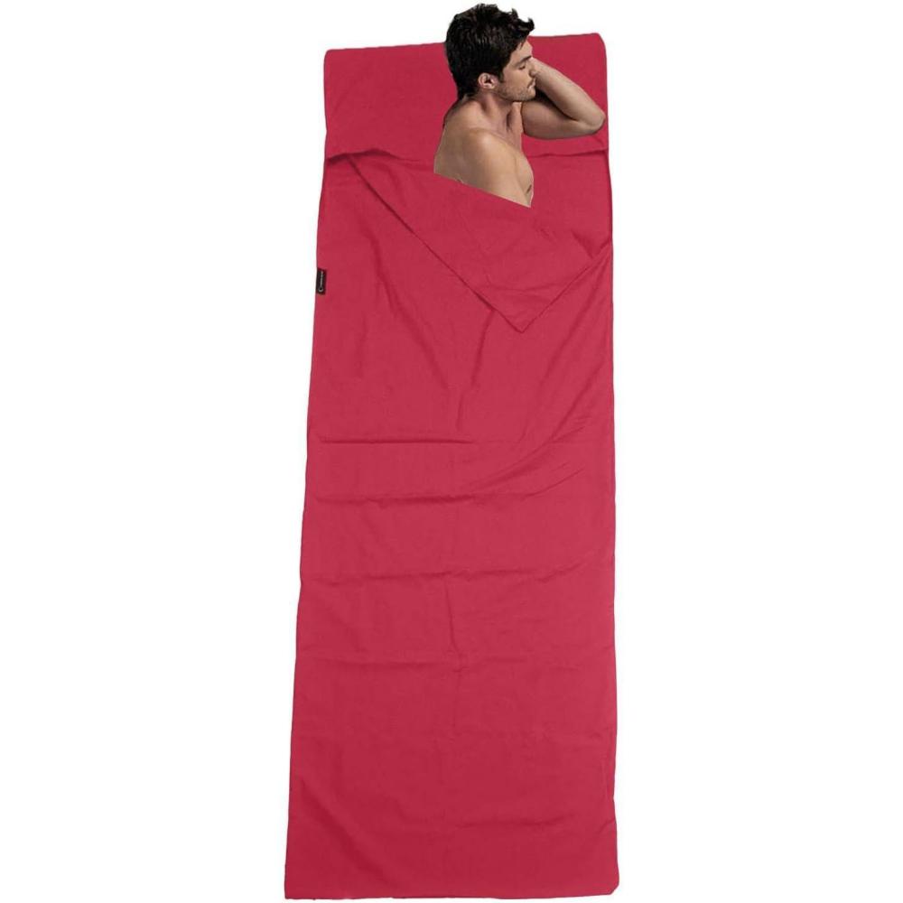 image:imageDoublure de Sac de Couchage  Draps de Camping et de Voyage  Sac de Couhage et draps lgers Sa de Couchage doublures Confortables pour Adultes randonne htel auberges et VoyagesB