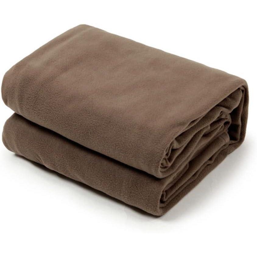 image:imageDoublure intrieure pour sac de couchage sac de couchage de voyage avec fermeture clair couverture en laine douce pour le camping  Drap portable lger pour la randonne la randonne lesMarron