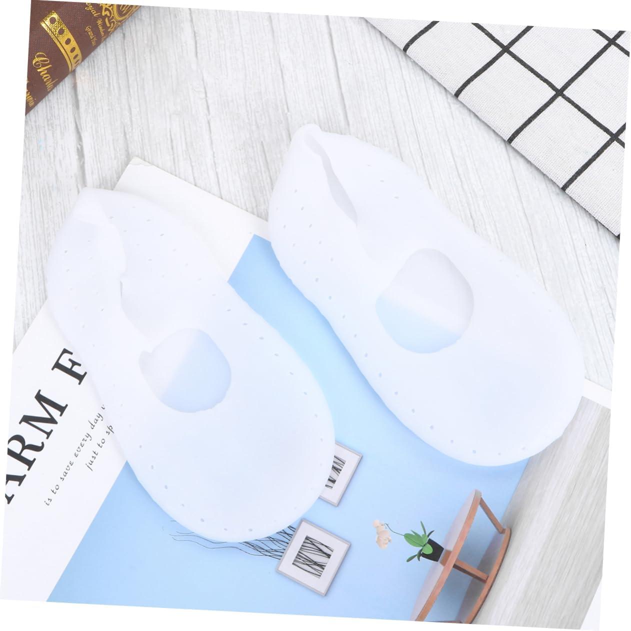 image:imageSosoport Chaussettes de Plage impermables Chaussette Etanche Chaussette impermable Chaussettes Inserts pour Plantaire Chaussettes de Bateau impermables BlancheBlanc