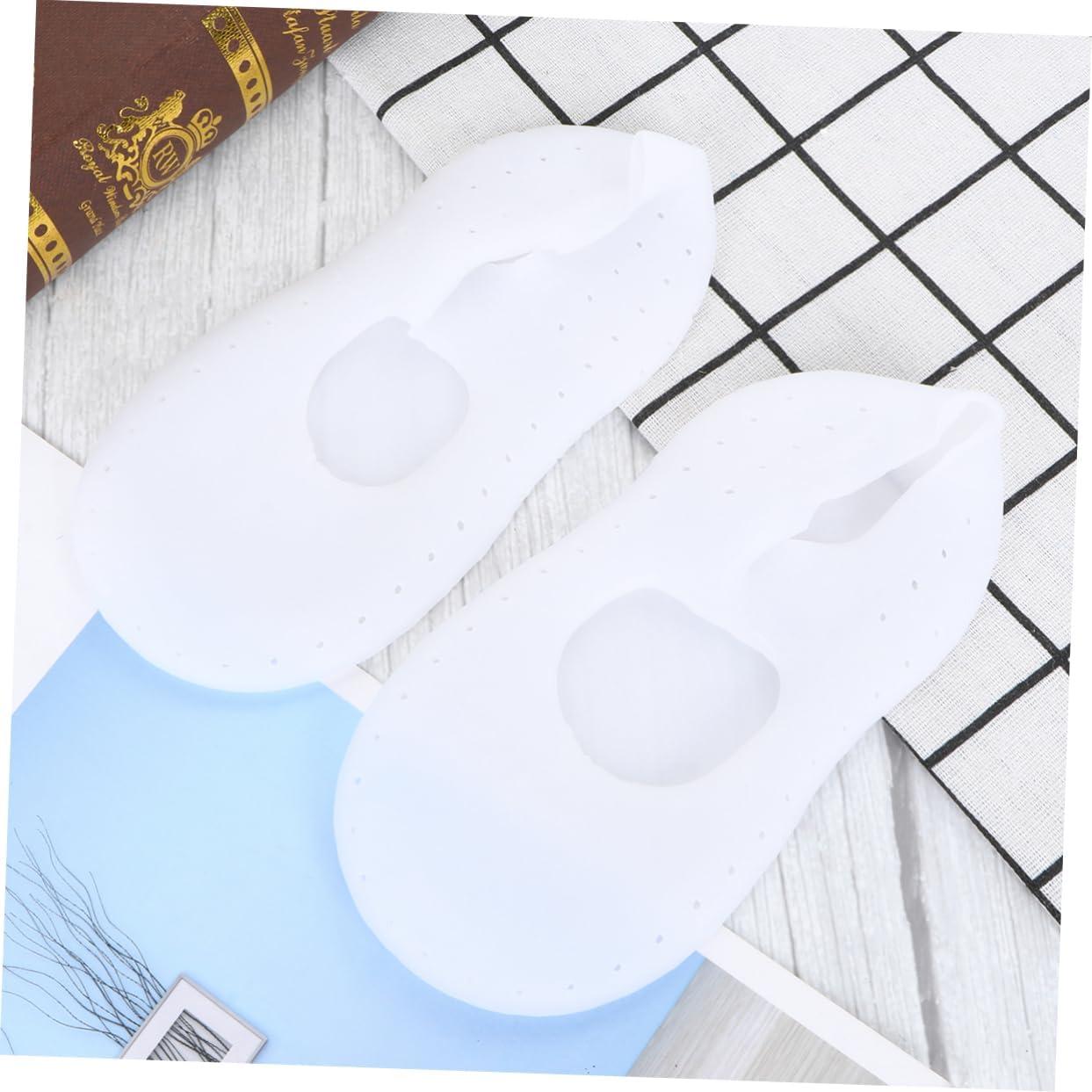 image:imageSosoport Chaussettes de Plage impermables Chaussette Etanche Chaussette impermable Chaussettes Inserts pour Plantaire Chaussettes de Bateau impermables BlancheBlanc