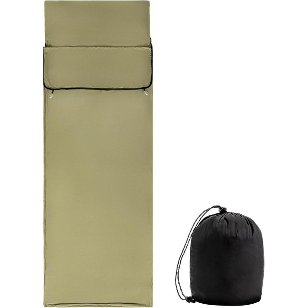 image:imageDoublure de sac de couchage extrieur revtements de sac de couchage pour adultesSack de repos lger pour la randonne  Fiches de voyage pour lhtel liner de sac de couchage de campingVert