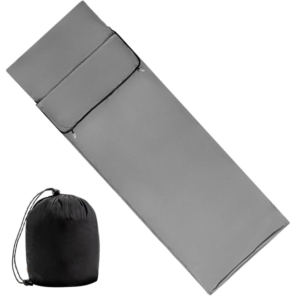 image:imageDoublures de sac de couchage de camping doublure de sac de couchage extrieur Sack de repos respirant pour lextrieur Fiches de voyage pour lhtel liner de sac de couchage de camping enveloppe pGris