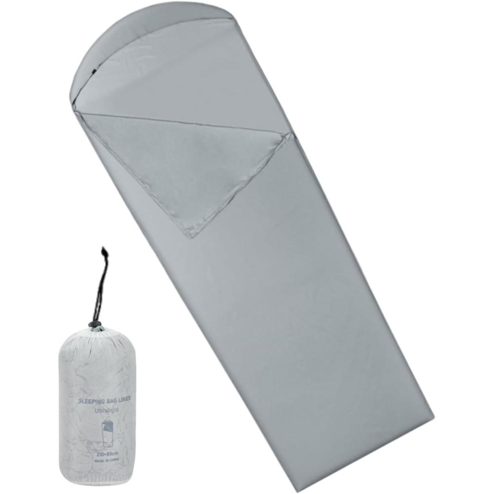 image:imageDoublures de sac de couchage pour camping randonne voyage randonne camping voyages amateurs de plein air participants aux festivalsGris