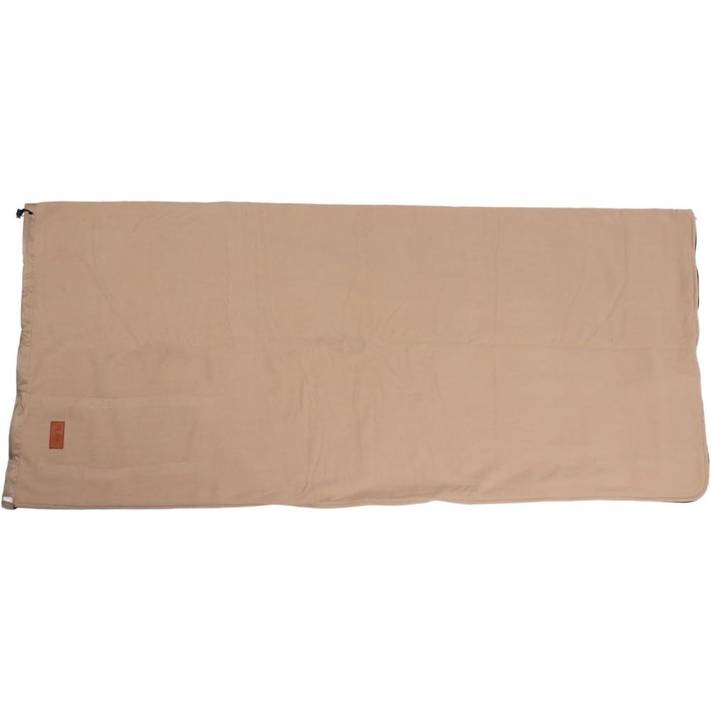 image:imageDougleur de Sac de Couchage Super paisseur en Toison Douce Doublure de Sac de Couchage Couverture de Camping de Voyage NoirJaune