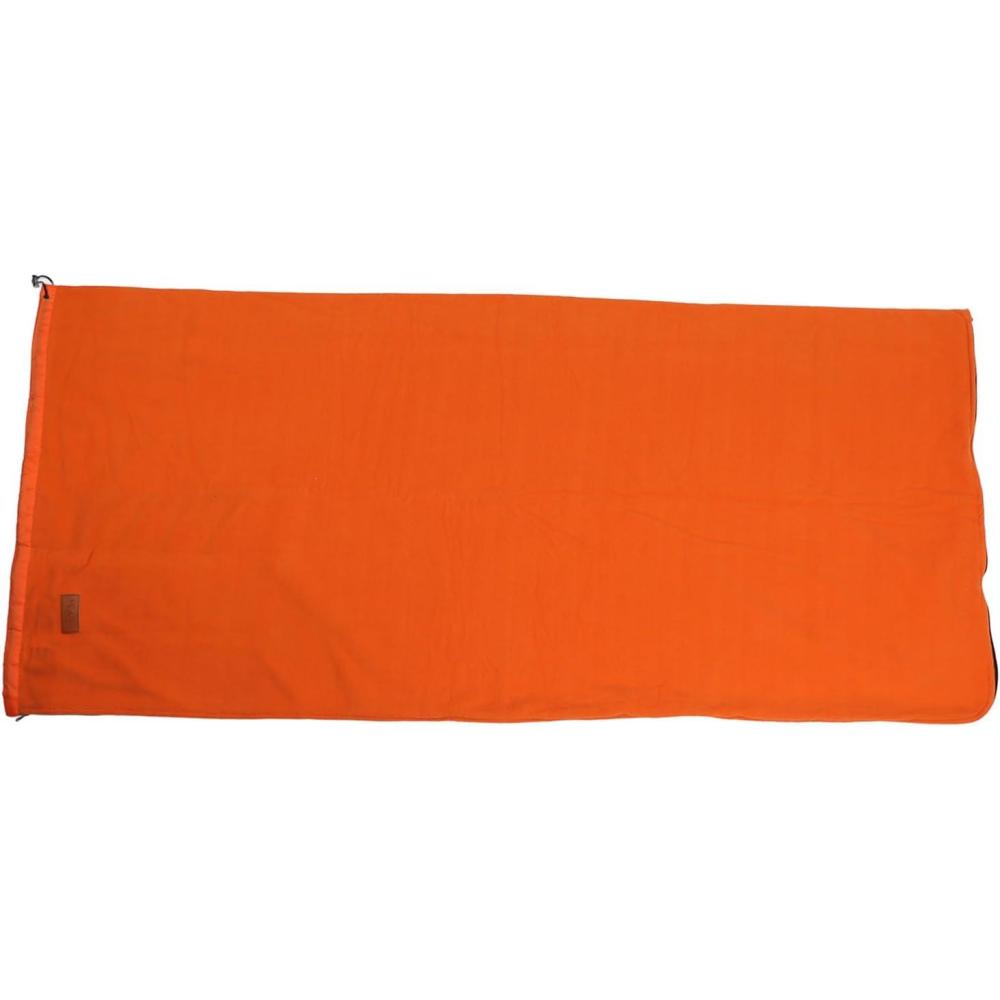 image:imageDougleur de Sac de Couchage Super paisseur en Toison Douce Doublure de Sac de Couchage Couverture de Camping de Voyage NoirRouge Orange