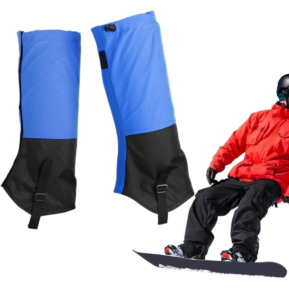 image:imageGutres AntiSerpents  Impermables AntiSerpents Rsistantes aux Ronces  ProtgeJambes Rglable Mixte  Accessoires Outdoor Hommes FemmesBleu