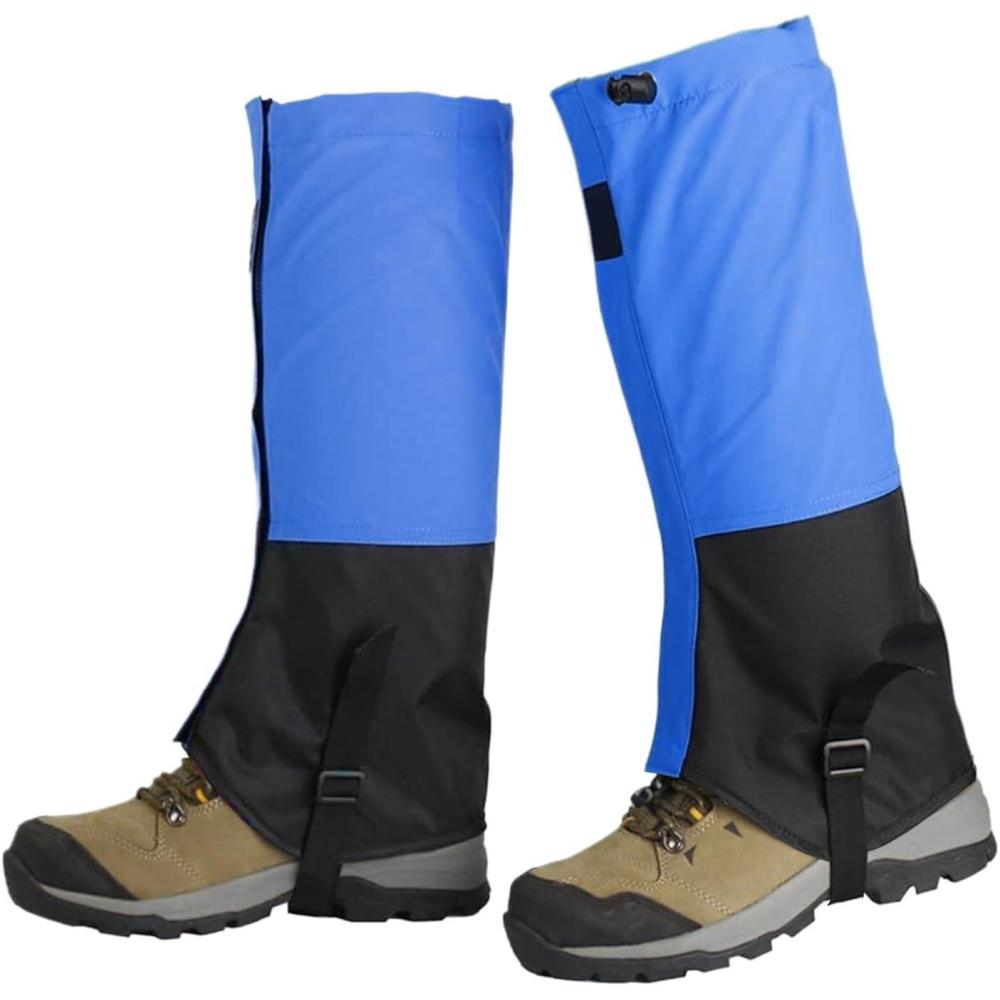 image:imageGutres de Protection pour Jambes  Impermables AntiSerpents Rsistantes aux RoncesProtgeJambes Rglable Mixte  Idales pour Escalade Course Randonne t Chasse et ActivitsBleu