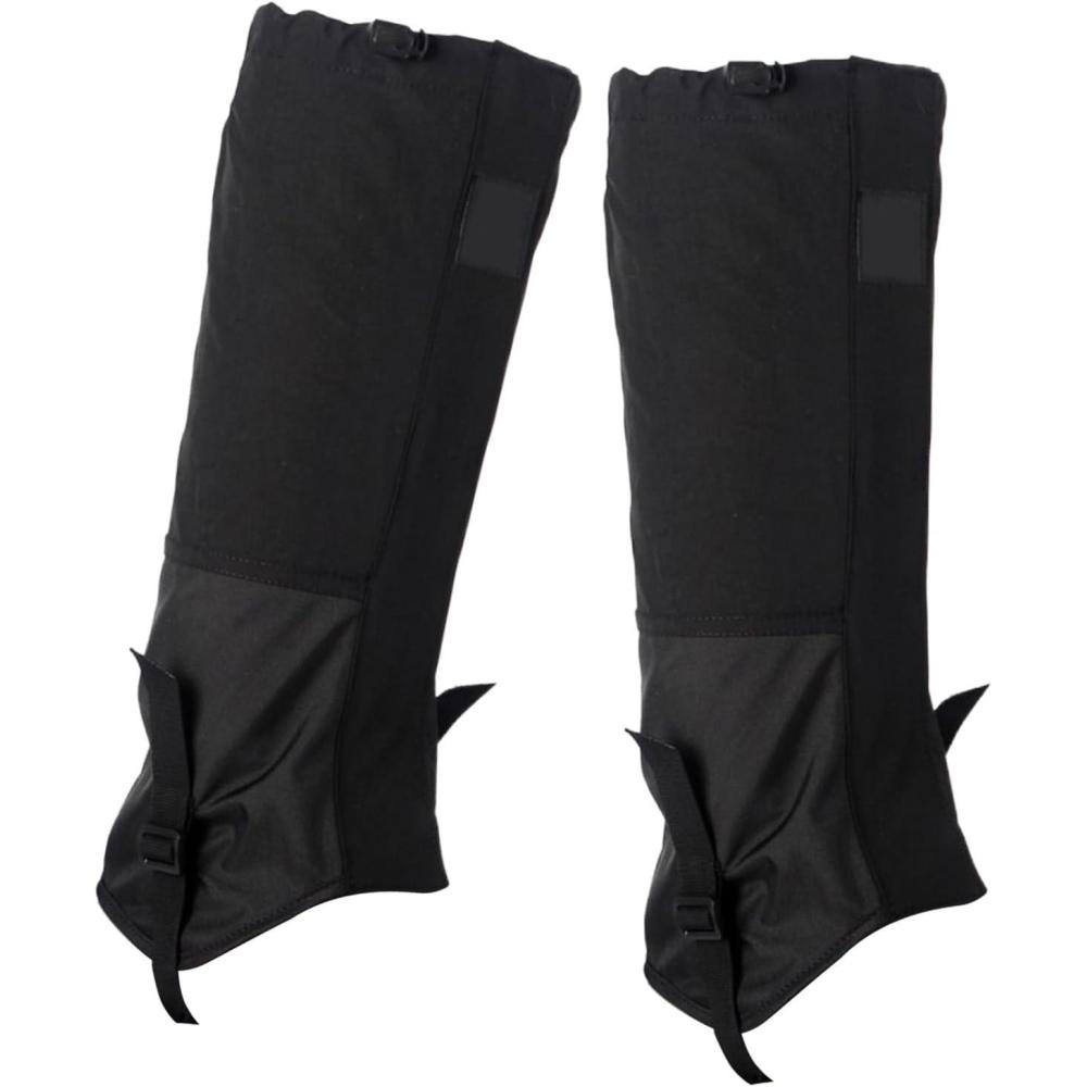 image:imageGutres de jambe pour homme Gutres de randonne impermables et rsistantes aux serpents protgejambes rglables pour la course pied la neige la randonne lescalade la chasse lt pourNoir