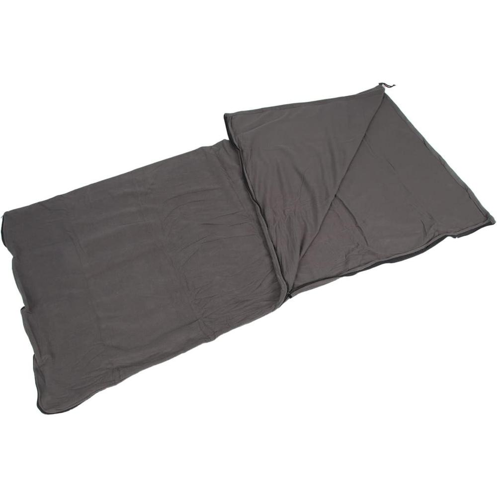 image:imageKIMISS Doublures de Sac de Couchage en Polaire  Sac de Couchage Portable Pliable  Fermeture clair pour Le Camping Les Voyages et lhtel  Doublure de de en Polaire Lgre et ConfortableGris