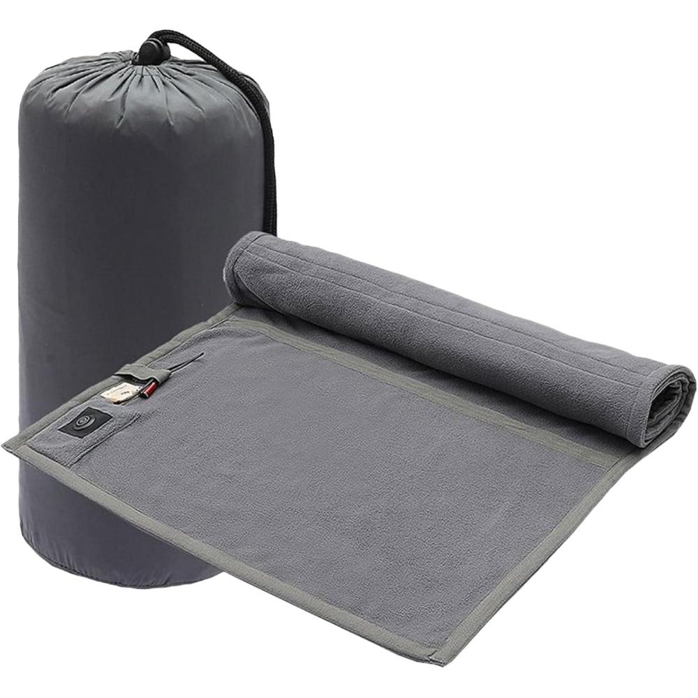 image:imagesousSac De Couchage Chauffant  Couverture de Tapis USB AjustableDoublure pour Sac De Couchage  pour Hommes Et Femmes Randonne Extrieur Pique Nique Voyage SurvieGris