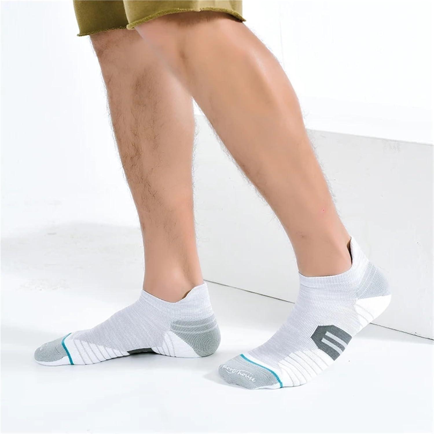 image:imageChaussette Etanche Chaussettes courtes de sport for hommes chaussettes randonne impermables et sans couture descalade antitranspiration basketball EliteBlanc