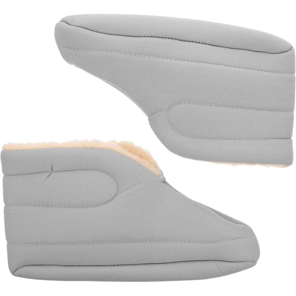 image:imagesousChaussettes Impermables Doublure Thermique pour Bottes de Neige Homme Taille 43 Chaussettes Isolantes en Peluche paisse Gris Clair Semelles Antidrapantes pour Randonne