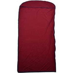 Doublure de sac de couchage ultralégère, doublure de sac de couchage élastique pour le camping, tissu polyester soyeux très extensible, drap de voyage multifonctionnel avec sac de (Vin Rouge)(Vin Rouge)