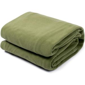 Sac de couchage de voyage avec fermeture éclair – Avec sac de rangement | Doublure intérieure pour sac de couchage | Drap de voyage Sac de couchage pour | Sac de couchage de voyage en laine pour(Vert militaire)