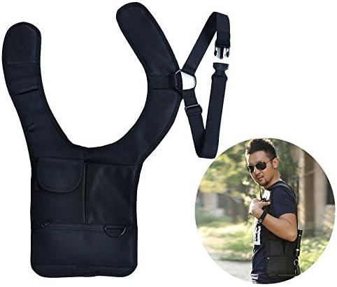 image:imageAntivol Hidden Security Bag Holster Sac Dos Portable pour tlphoneArgentPasseport Underarm Bag MultiUsage cach Pack pour VoyageSortie Noir Noir Taille unique Noir Taille unique