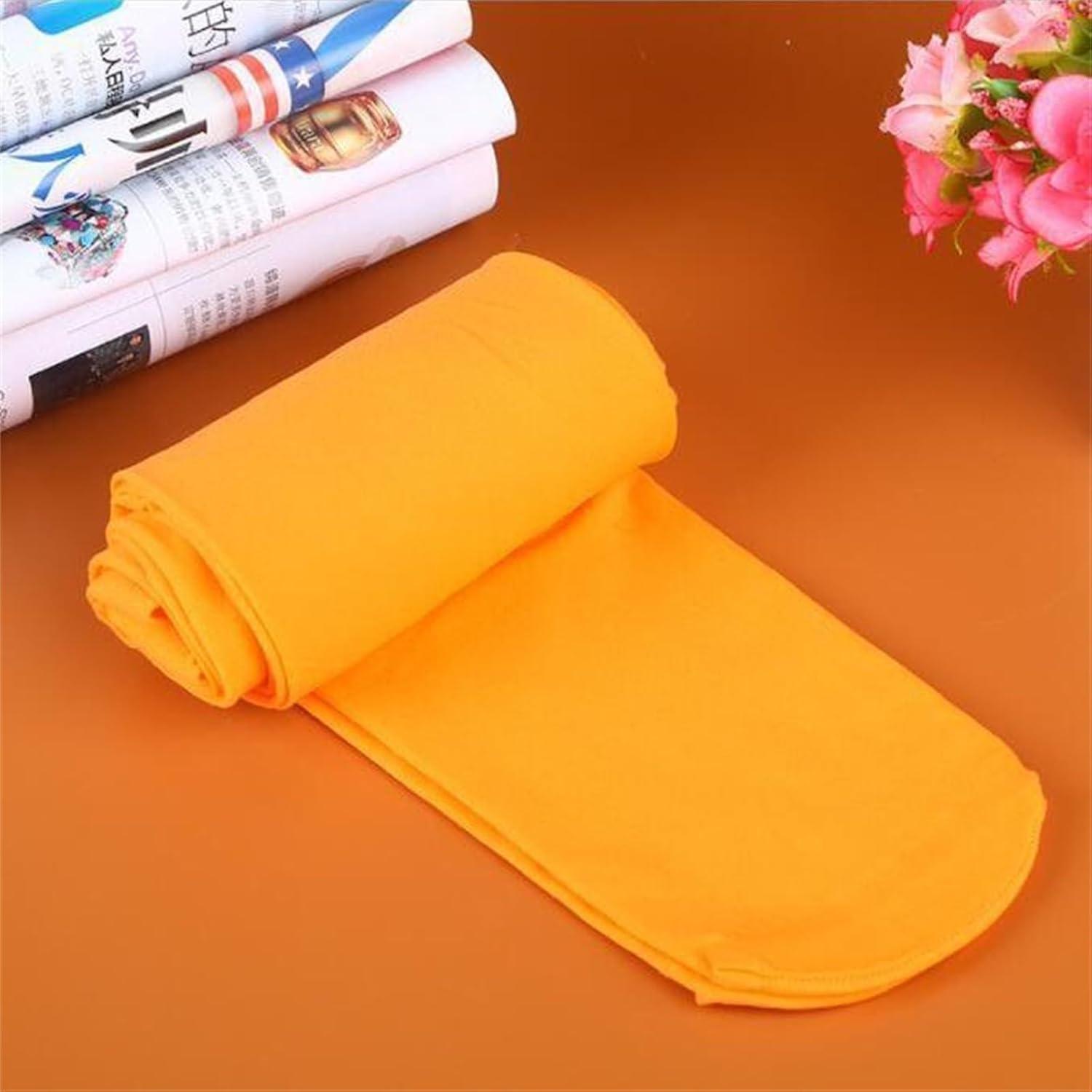 image:imageCandy Colors Opaque Footed Socks Tights Slim Pantyhose Women Stockings Chaussettes Basses Fille Chaussette AntidRapante Femmes Fantaisie Noires Cadeau Sport Socquette 39 42 Lot ChaudesOrange