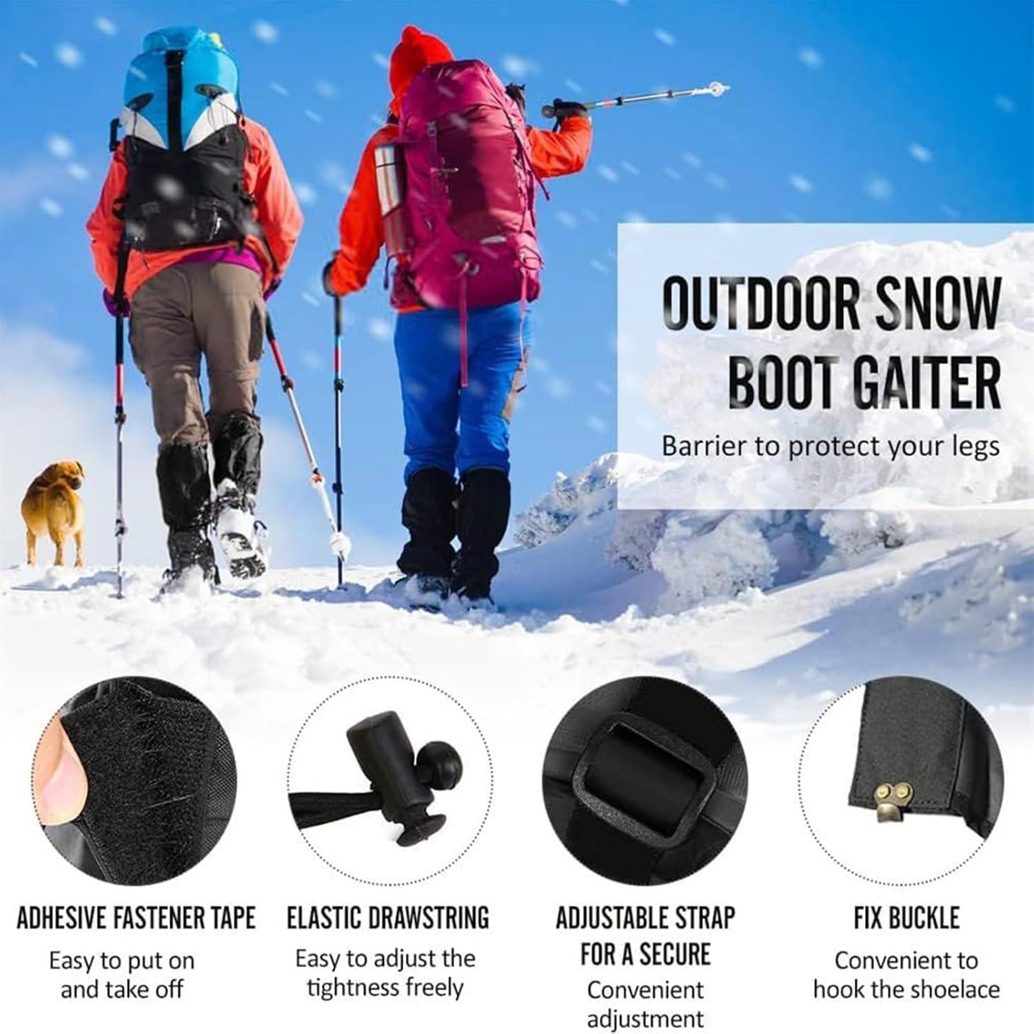 image:imageGutres de bottes Bouclier antiserpent Protecteur de jambe rglable en polyester impermable pour randonne escalade course pied neige en plein air quipement de chasse hommes et femmesVert arme