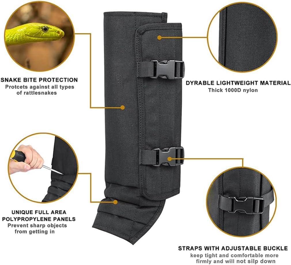 image:imageJambires de Serpent pour la Chasse Couverture AntiMorsure Durable et Autres activits Jambires de Serpent mles et Femelles Pche