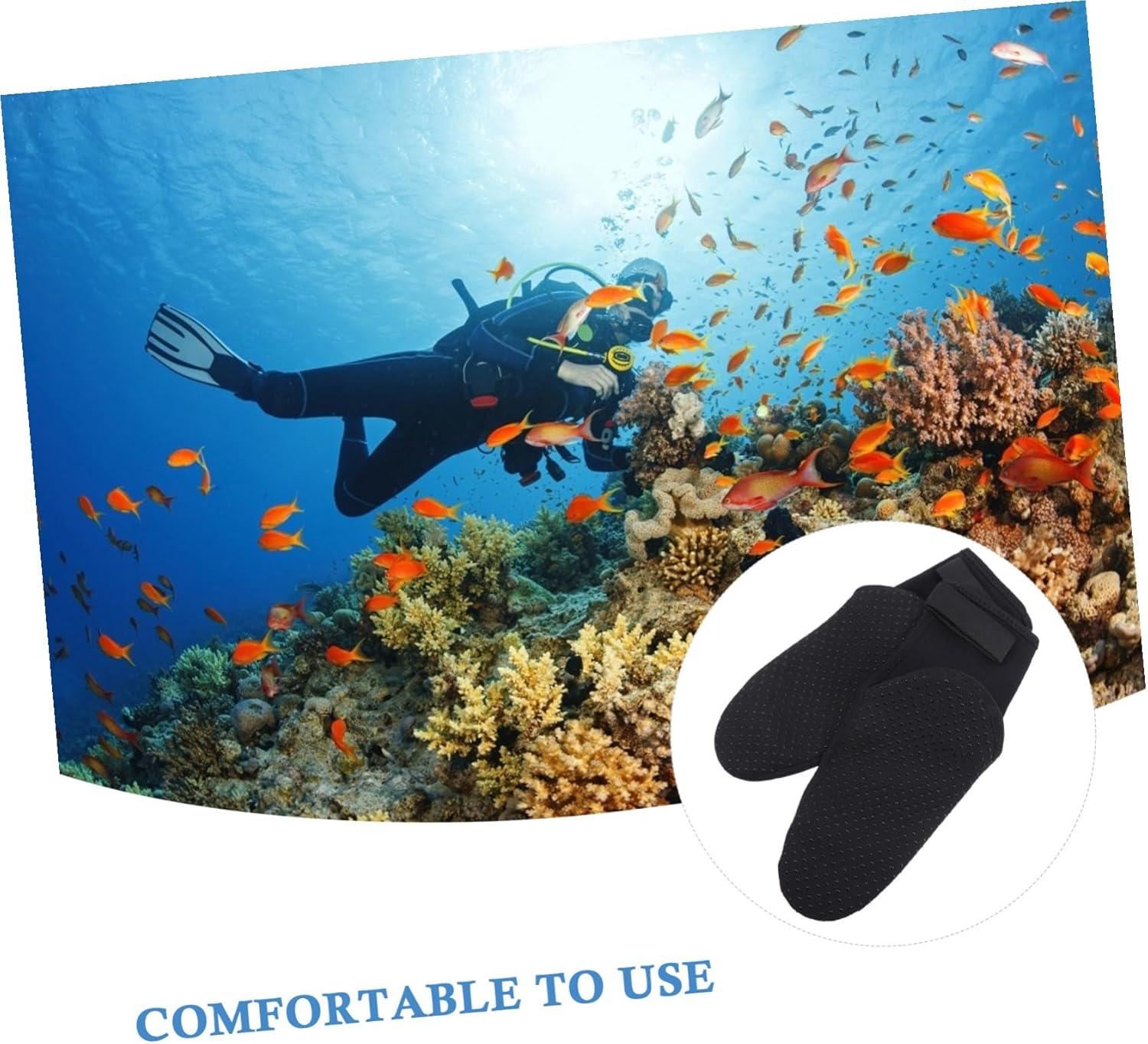 image:imageLIFKOME Chaussettes de Plonge Noprne Impermables Antidrapantes pour Hommes et Femmes Chaussettes Eau Confortables et Chaudes avec Ajustement Scuris pour Snorkeling et Sports