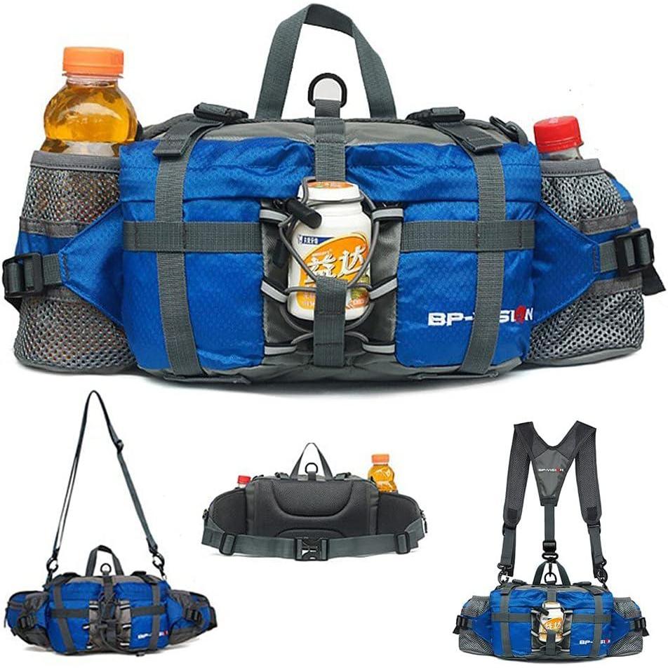 image:imageBanane Tactique Militaire Molle Multifonction Impermable pour Homme Femme  Ceinture de Voyage Randonne Sport Camping Trekking Cyclisme ChasseBleu