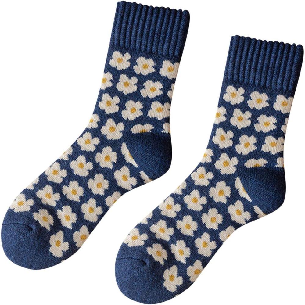 image:imageFemmes Automne Et Hiver Casual Mid Tube Chaussettes Bleu Laine Chaud Bas Hommes Haute Chaussettes Blanches Femmes Fantaisie De RandonnE Invisibles 39 42 Chaussette Blanche Coton InterieurB