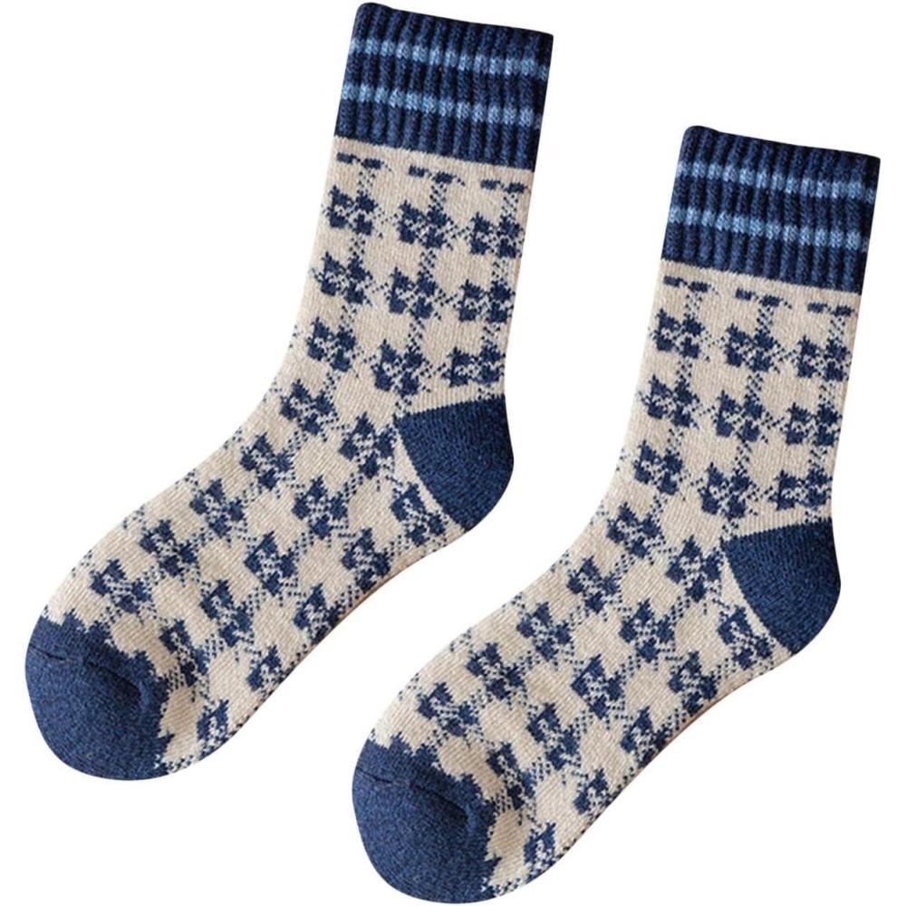 image:imageFemmes Automne Et Hiver Casual Mid Tube Chaussettes Bleu Laine Chaud Bas Hommes Haute Chaussettes Blanches Femmes Fantaisie De RandonnE Invisibles 39 42 Chaussette Blanche Coton InterieurA
